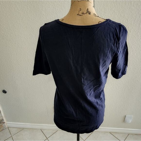 LOFT BEADED front super soft 100% cotton shirt size medium - Picture 7 of 9
